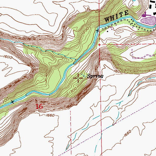 Topographic Map of Davidson Spring, OR
