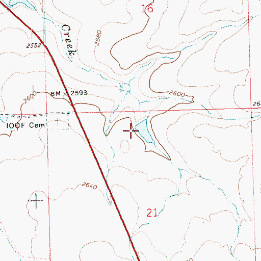 Topographic Map of Wilson Reservoir Number Two, OR