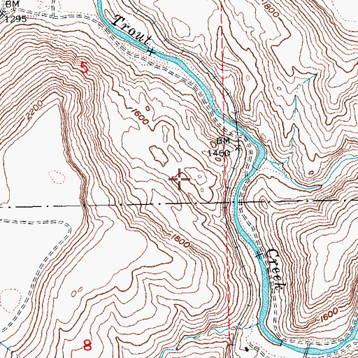 Topographic Map of Coleman Point, OR