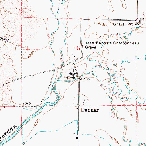 Topographic Map of Fort Dobie (historical), OR