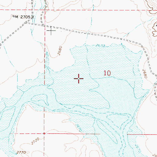Topographic Map of Watson (historical), OR