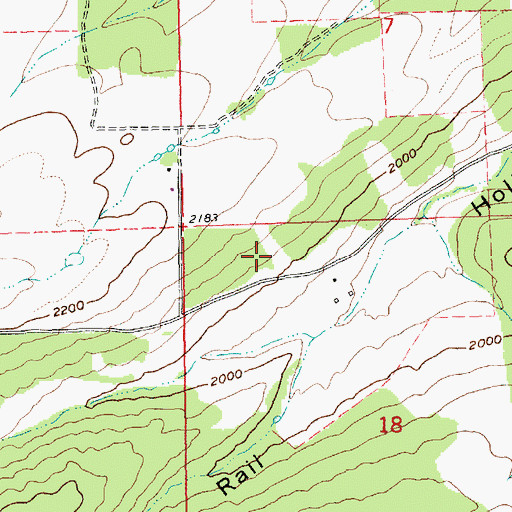 Topographic Map of Three Springs (historical), OR