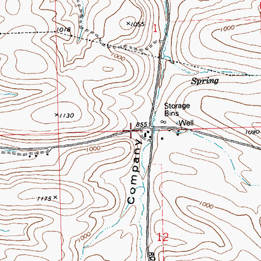 Topographic Map of English (historical), OR