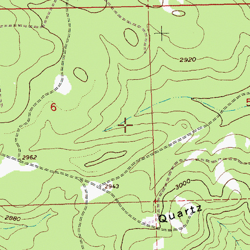 Topographic Map of Grandview (historical), OR