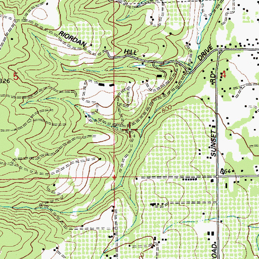 Topographic Map of Alder Brook, OR
