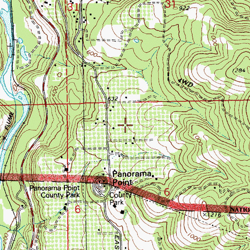 Topographic Map of Guttery Spring, OR