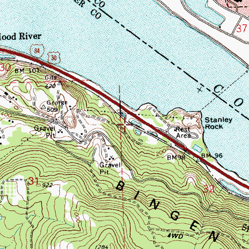 Topographic Map of Koberg Slough, OR