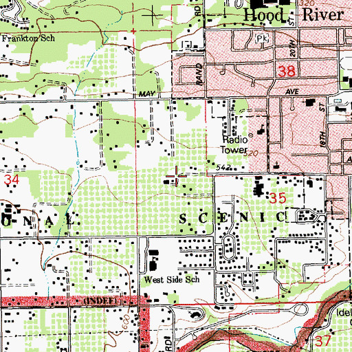 Topographic Map of McGuire Spring, OR