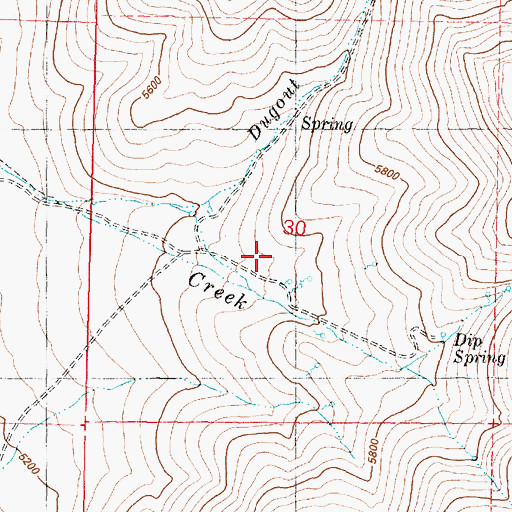 Topographic Map of Rincon Spring, OR