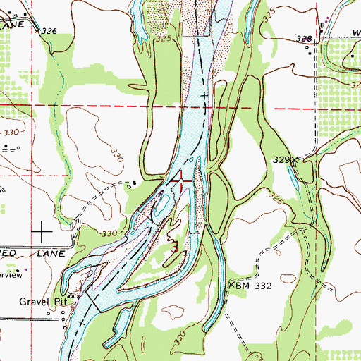 Topographic Map of Third Slough, OR