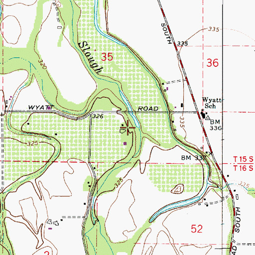 Topographic Map of Pondertex Creek, OR