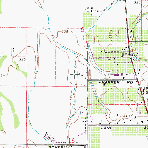 Topographic Map of Crow Creek, OR
