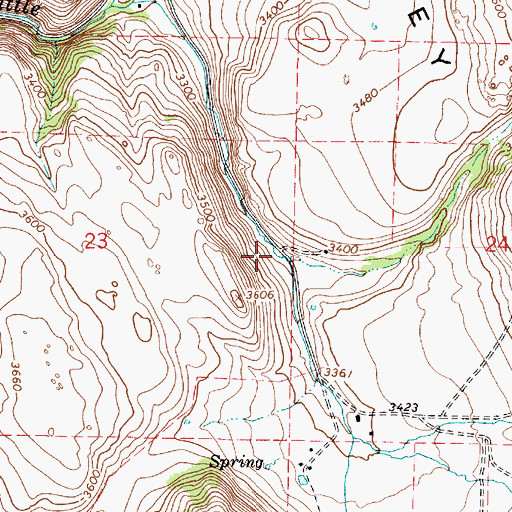 Topographic Map of Dry Gulch, OR