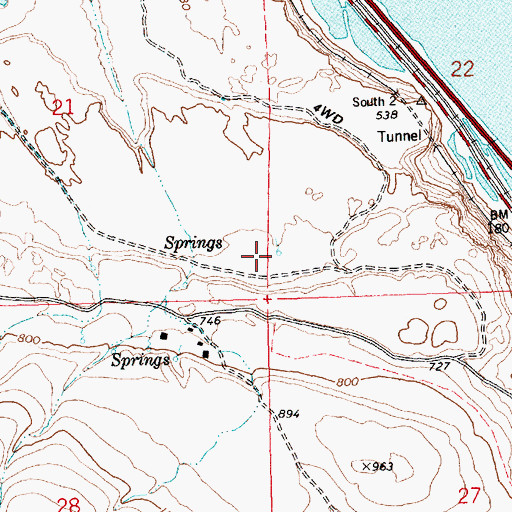 Topographic Map of Carlisle Spring, OR