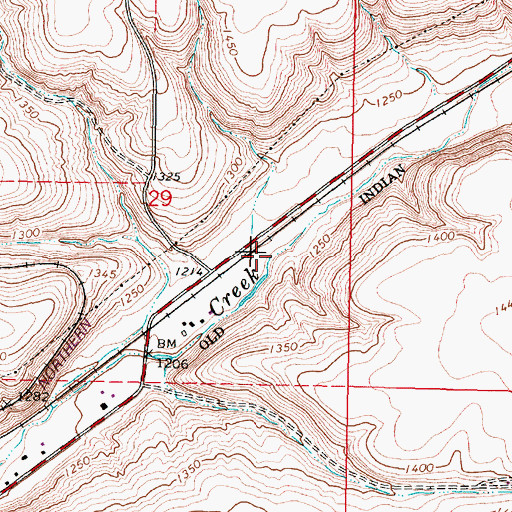 Topographic Map of Saxe, OR