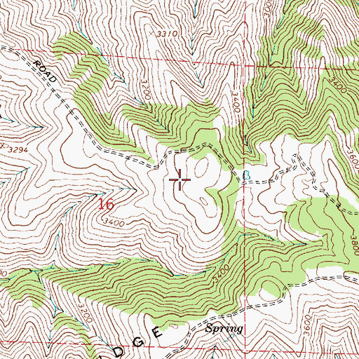 Topographic Map of Government Mountain, OR