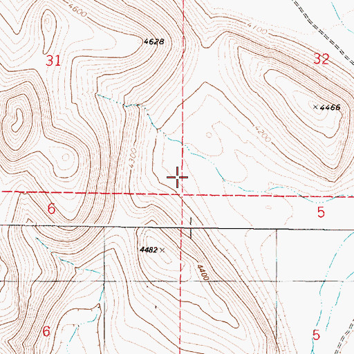 Topographic Map of Sheepshead Canyon Creek, OR