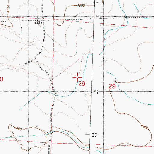Topographic Map of Sheep L Ditch, OR