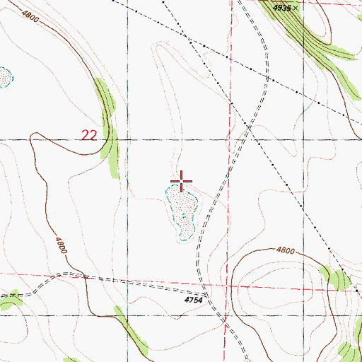 Topographic Map of Potato Hill Reservoir, OR