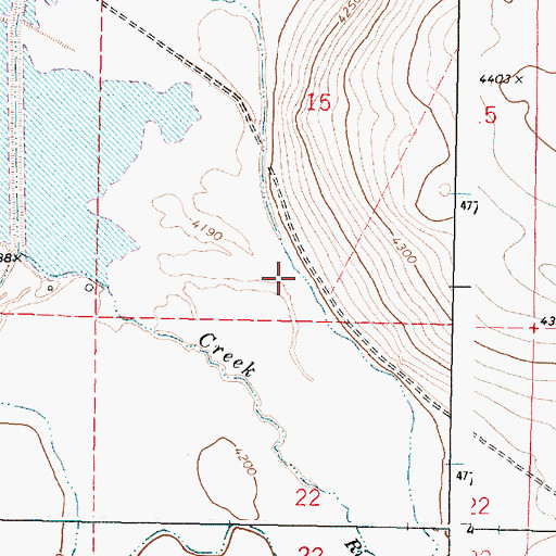 Topographic Map of Feed Canal, OR