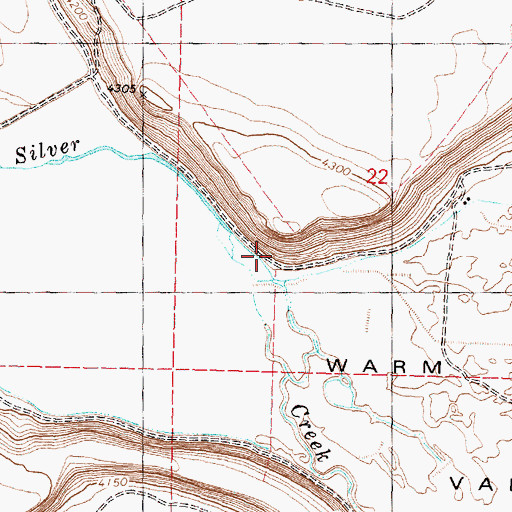 Topographic Map of Cote Slough, OR