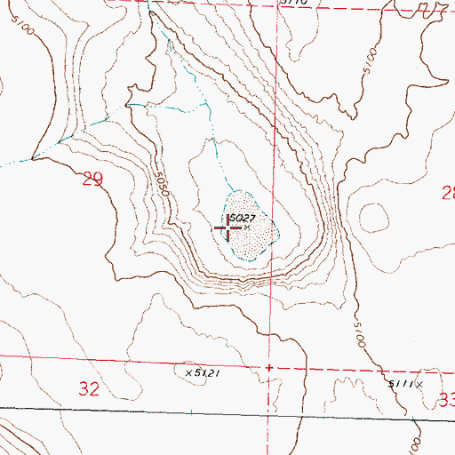 Topographic Map of Murphy Waterhole, OR