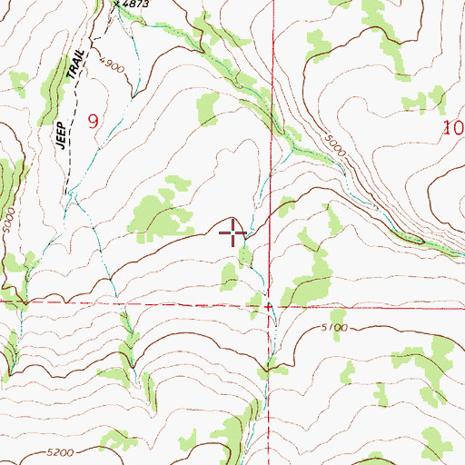 Topographic Map of Deadman Creek Reservoir Number Three, OR