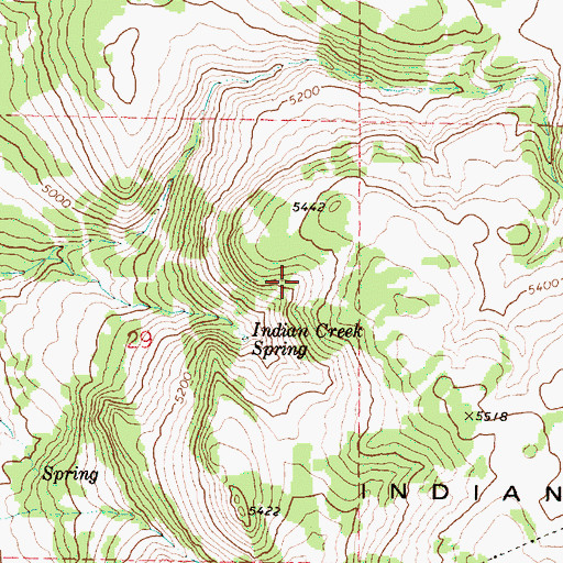 Topographic Map of Goose Reservoir, OR