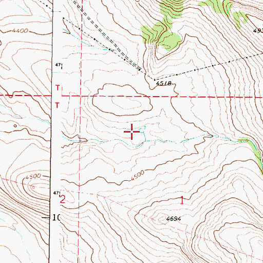 Topographic Map of South Indian Reservoir, OR