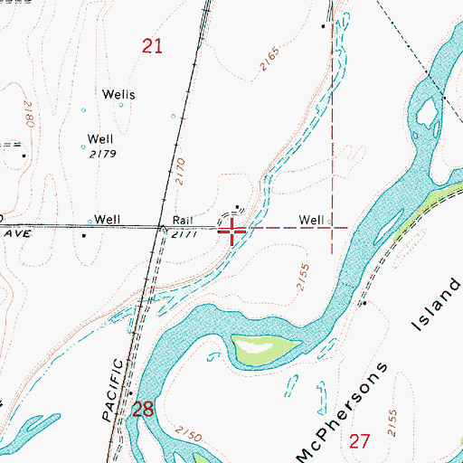 Topographic Map of Penn Slough, OR