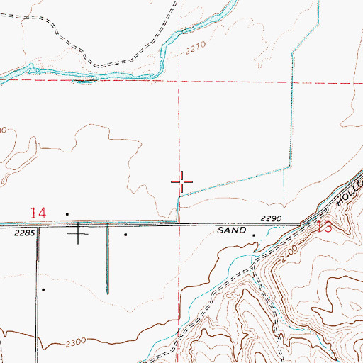 Topographic Map of Russell Drain, OR