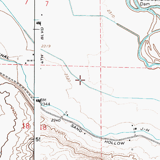 Topographic Map of Robbins Drain, OR