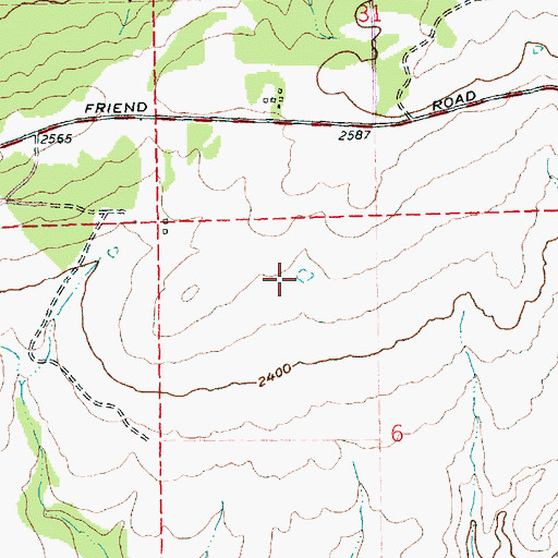 Topographic Map of Smith Ponds, OR