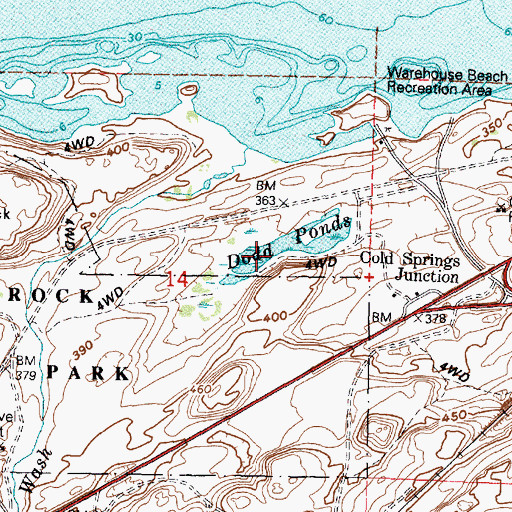 Topographic Map of Dodd Ponds, OR