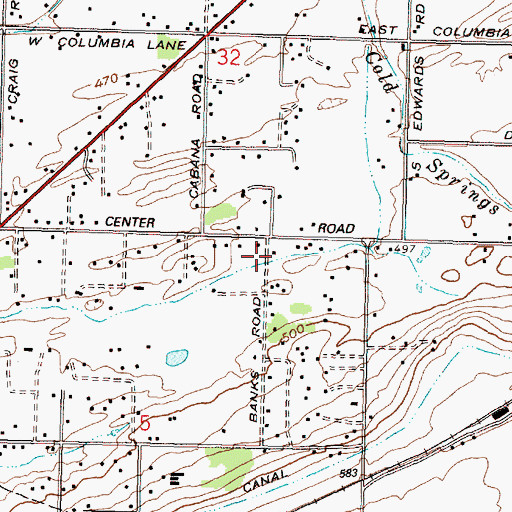 Topographic Map of L Canal, OR