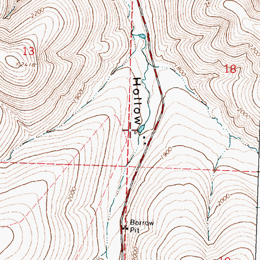 Topographic Map of Turner Reservoir, OR