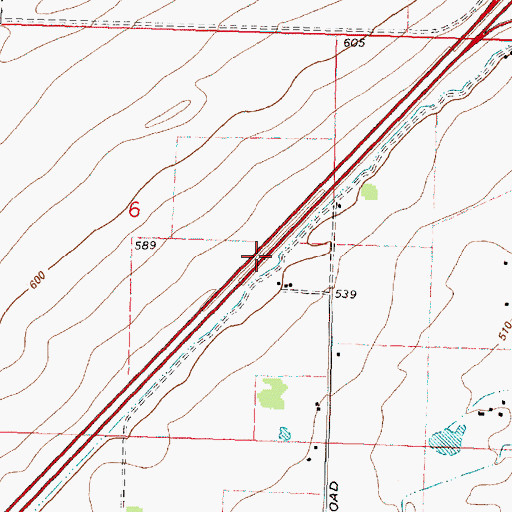 Topographic Map of Westland A Canal, OR