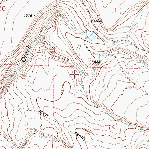 Topographic Map of Antelope Creek, OR