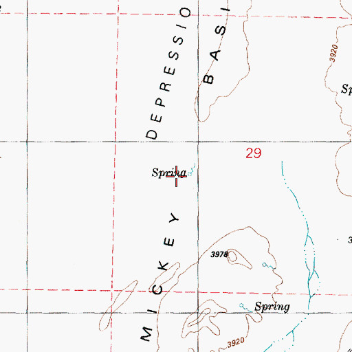 Topographic Map of Crippled Horse Spring, OR