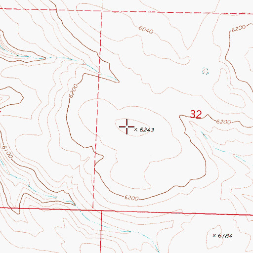 Topographic Map of Sage Butte, OR