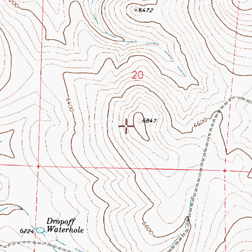 Topographic Map of Mahogany Mountain, OR