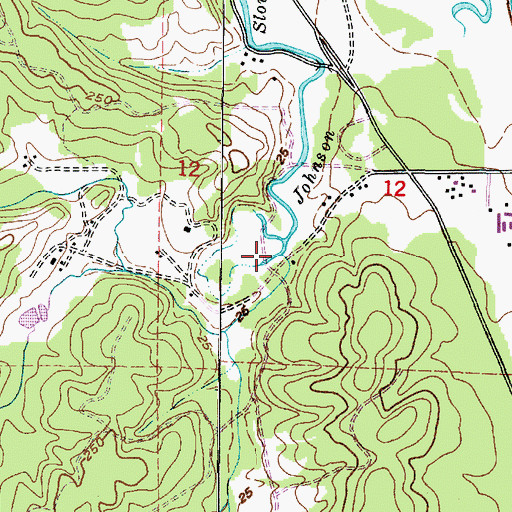 Topographic Map of Johnson Creek, OR