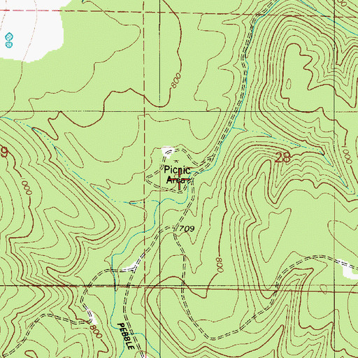 Topographic Map of Rogers Park, OR