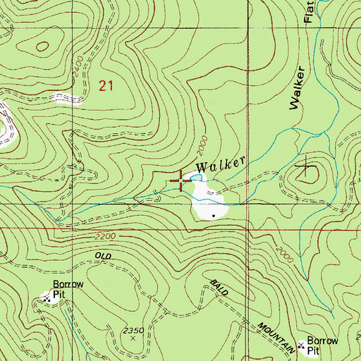 Topographic Map of Such Joja Reservoir, OR