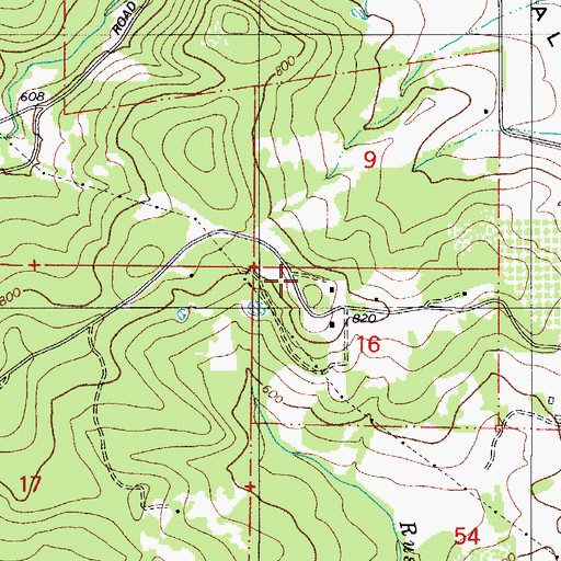 Topographic Map of Mountain House (historical), OR