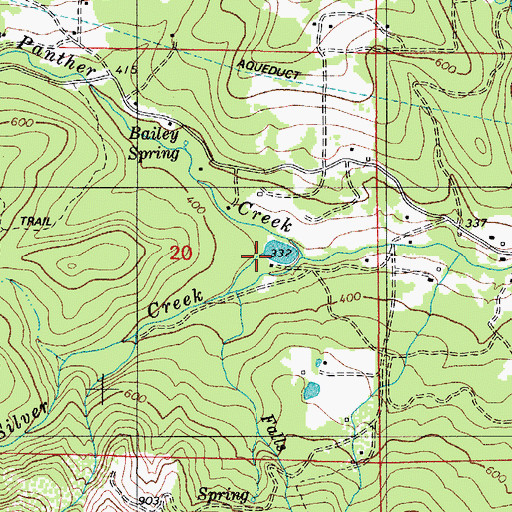 Topographic Map of Von Reservoir, OR