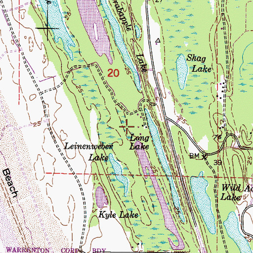 Topographic Map of Camp Kiwanilong, OR