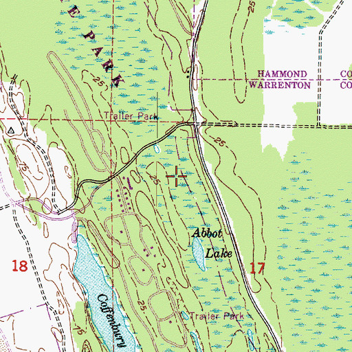 Topographic Map of Potato Lake, OR