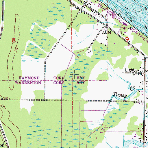 Topographic Map of Brallier Swamp, OR