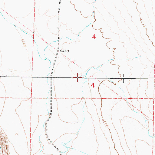 Topographic Map of Mark Reservoir, OR